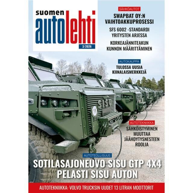 Suomen Autolehti 3/2026 ilmestyy 26.8.2026