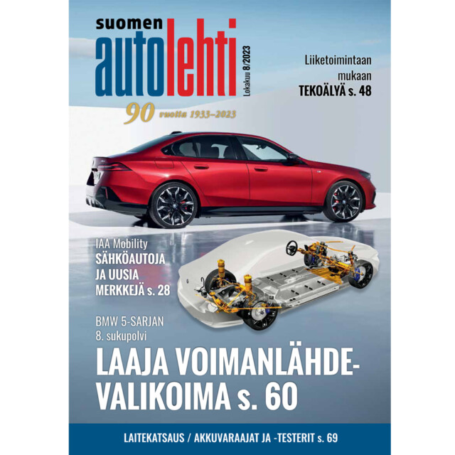 Suomen Autolehti 8/2023 ilmestyy 4.10.2023