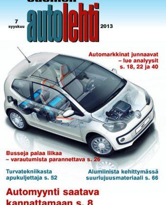 Suomen Autolehti 7/2013 ilmestyy 2.9.2013 – nyt myös diginä