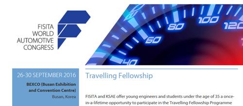 FISITA Travelling Fellowship -ohjelmaan haku on alkanut ja se jat-kuu 18.4.2016 asti