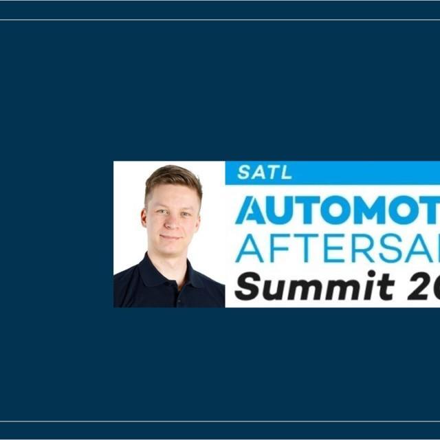 Juuso Pahlstén esitelmöi vuoden 2020 Aftersales Summitissa sähköautojen latausasioista
