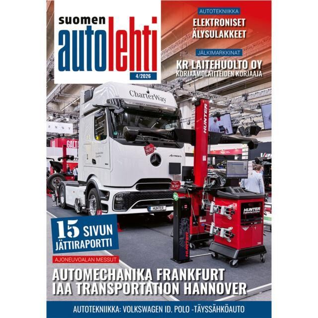 Suomen Autolehti 4/2026 ilmestyy 14.10.2026